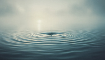 ripples on a lake at dawn